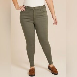 👖 High-Rise Repreve Jeggings – Dusty Olive 👖